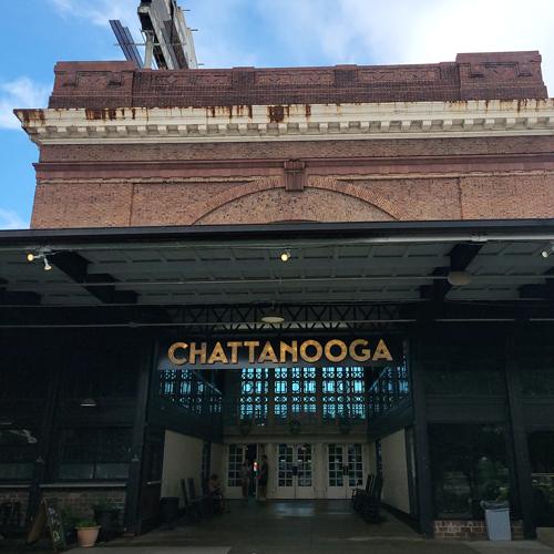 A picture of the back entrance to the Chattanooga Choo Choo